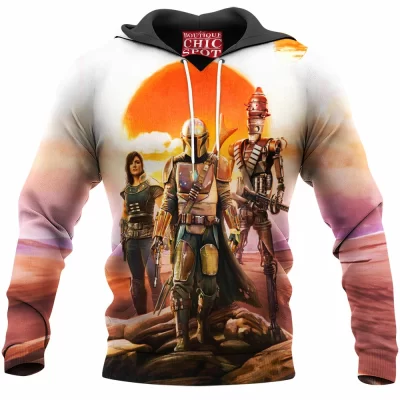 The Mandalorian Hoodie, Sci-Fi Hoodie, Star Wars Hoodie