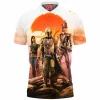 The Mandalorian Polo Shirt, Sci-Fi Polo Shirt, Star Wars Polo Shirt