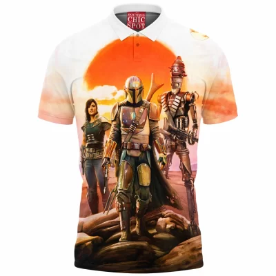 The Mandalorian Polo Shirt, Sci-Fi Polo Shirt, Star Wars Polo Shirt