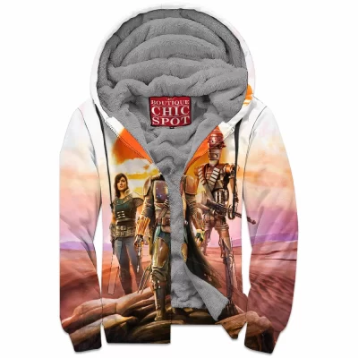 The Mandalorian Zip-Fleece-Hoodie, Sci-Fi Zip-Fleece-Hoodie, Star Wars Zip-Fleece-Hoodie