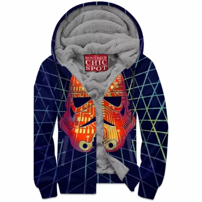 Sci-Fi Zip-Fleece-Hoodie, Star Wars Zip-Fleece-Hoodie, Stormtrooper Zip-Fleece-Hoodie