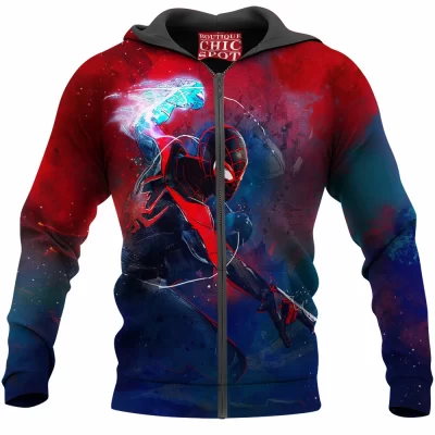 Comic Zip-Hoodie, Spider-man Zip-Hoodie