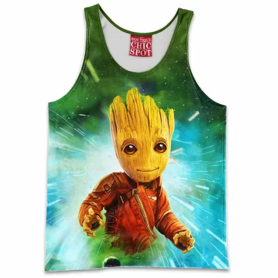 Comic Tank-Top, Groot Tank-Top, Guardians of The Galaxy Tank-Top