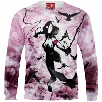 Comic Zip Sweatshirt, Spider-Gwen Zip Sweatshirt, Gwen Stacy Zip Sweatshirt
