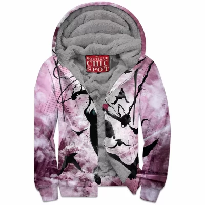 Comic Zip-Fleece-Hoodie, Gwen Stacy Zip-Fleece-Hoodie, Spider-Gwen Zip-Fleece-Hoodie