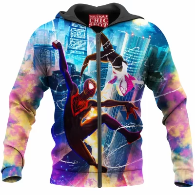Comic Zip-Hoodie, Spider-man Zip-Hoodie