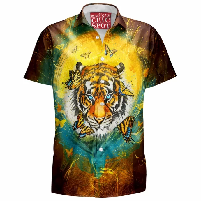 Tiger Butterfly Hawaiian Shirt