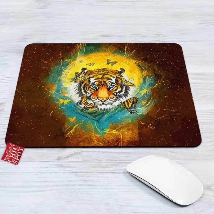 Tiger Butterfly Mouse Pad