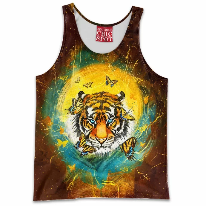 Tiger Butterfly Tank Top