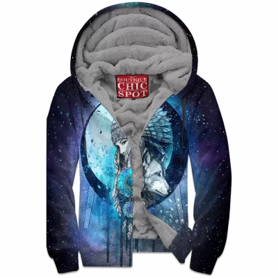 Cat Zip-Fleece-Hoodie