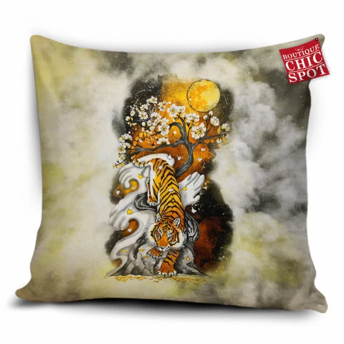 The Tiger the Moon Pillow Cover