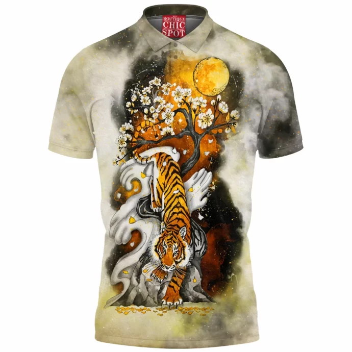 The Tiger the Moon Polo Shirt