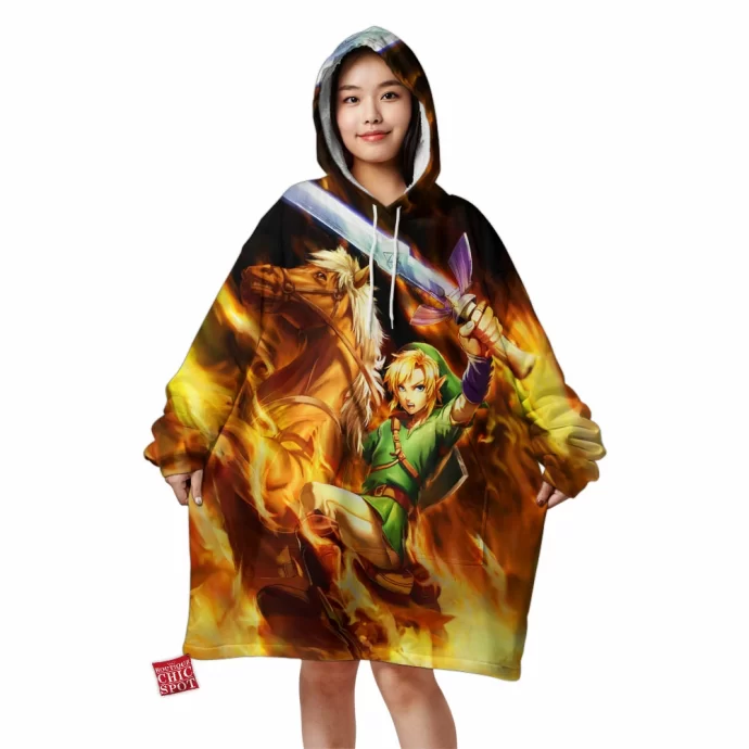 Link Legend Of Zelda Blanket Hoodie