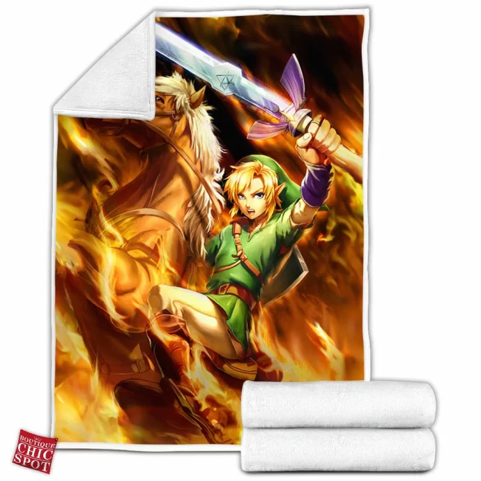 Link Legend Of Zelda Fleece Blanket