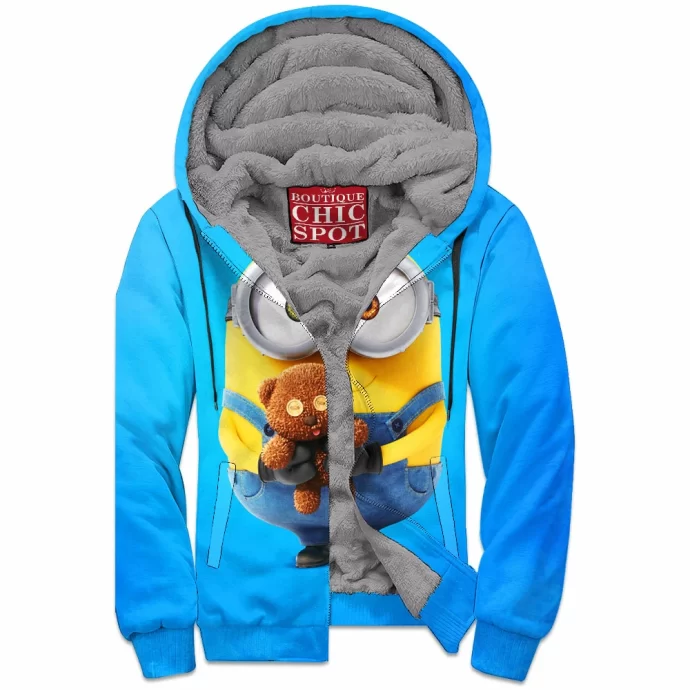 Minion Zip Fleece Hoodie