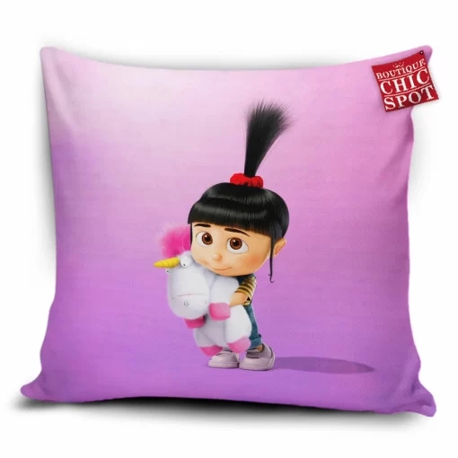 Agnes with unicorn Pillow Cover