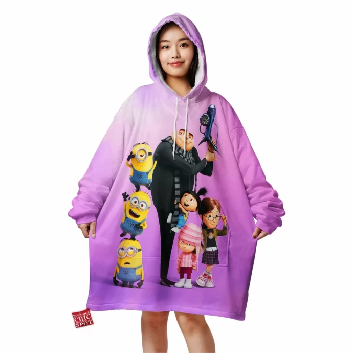 Family Minions Blanket Hoodie