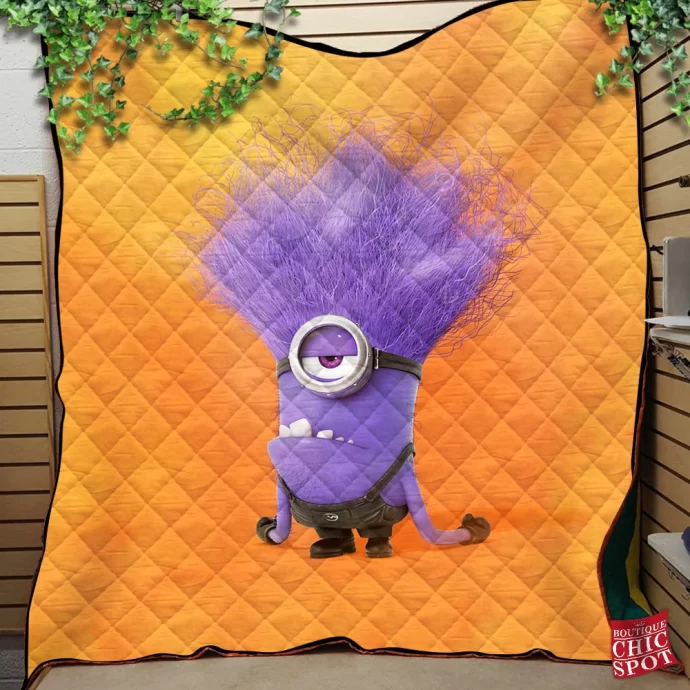 Evil-Minion Quilt Blanket