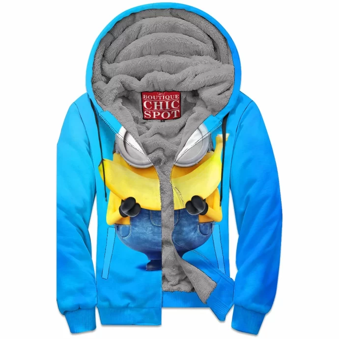 Minion Zip Fleece Hoodie