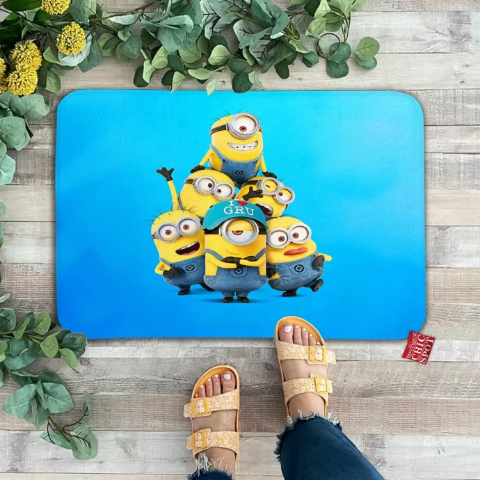 Minion Group Photo Doormat