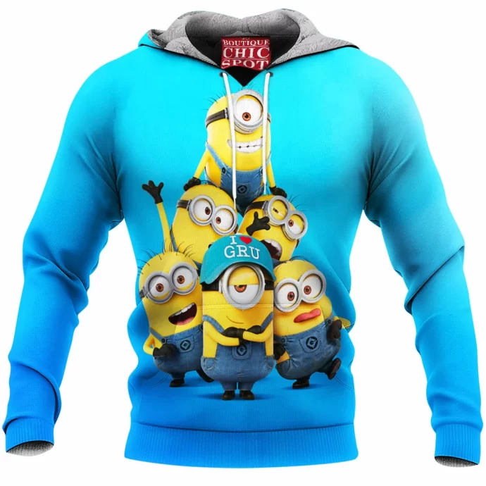 Minion Group Photo Fleece Hoodie