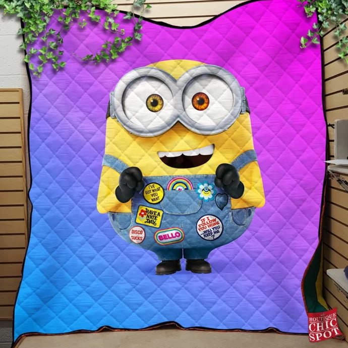 Bob the Minion Quilt Blanket