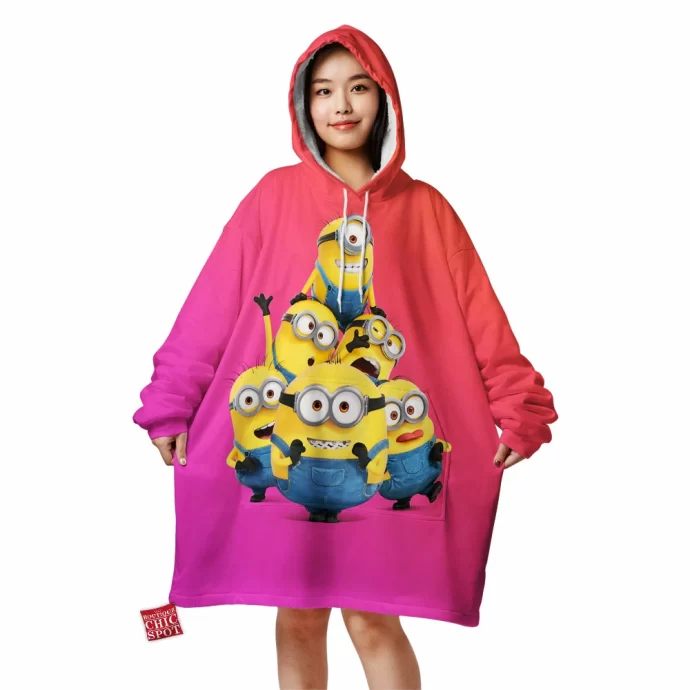 Minions 2 Group Blanket Hoodie