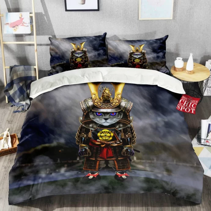 Samurai Evil Cat Bedding Set