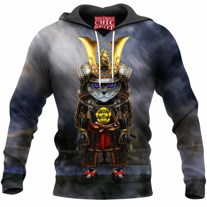 Samurai Evil Cat Hoodie