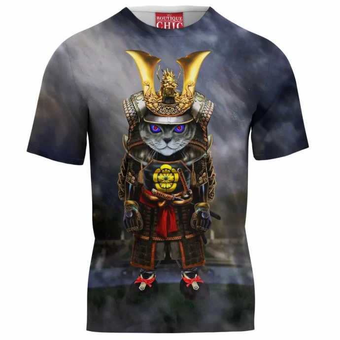 Samurai Evil Cat T-Shirt