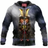 Cat Zip-Hoodie, Samurai Zip-Hoodie
