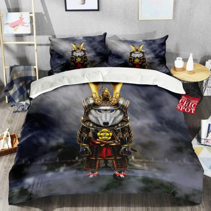 Polar Wolf Samurai Bedding Set