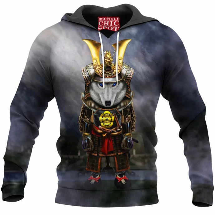 Polar Wolf Samurai Hoodie