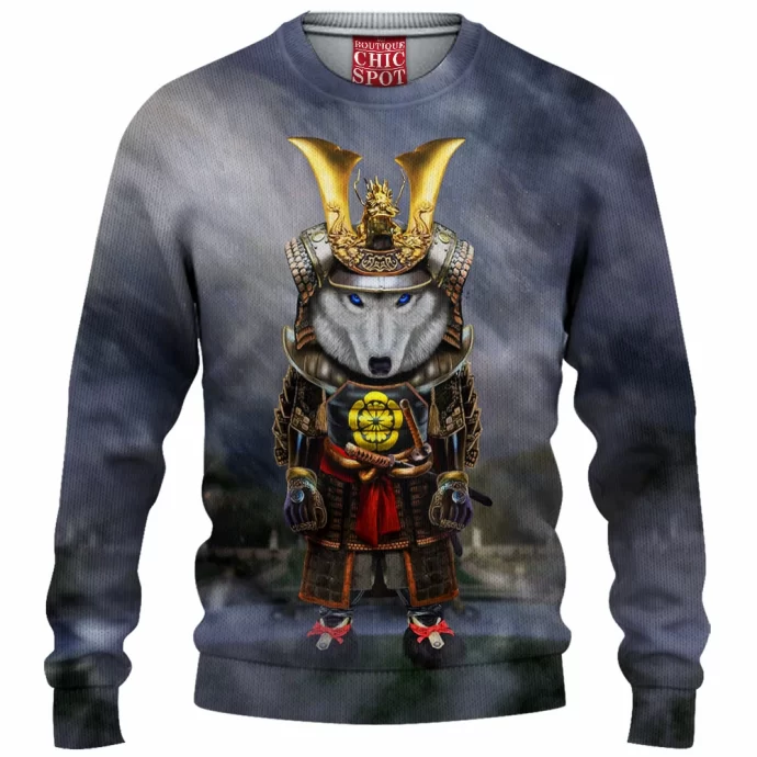 Polar Wolf Samurai Knitted Sweater