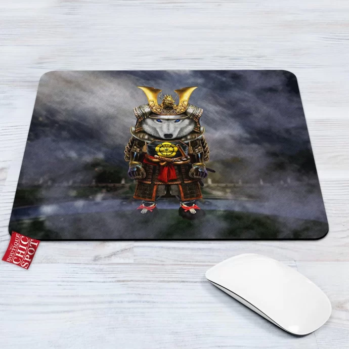 Polar Wolf Samurai Mouse Pad