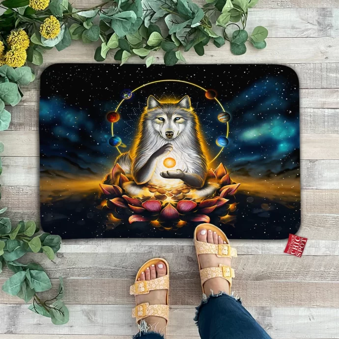 Enlightenment Polar Wolf Doormat