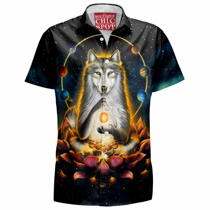 Enlightenment Polar Wolf Hawaiian Shirt