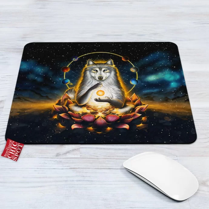 Enlightenment Polar Wolf Mouse Pad