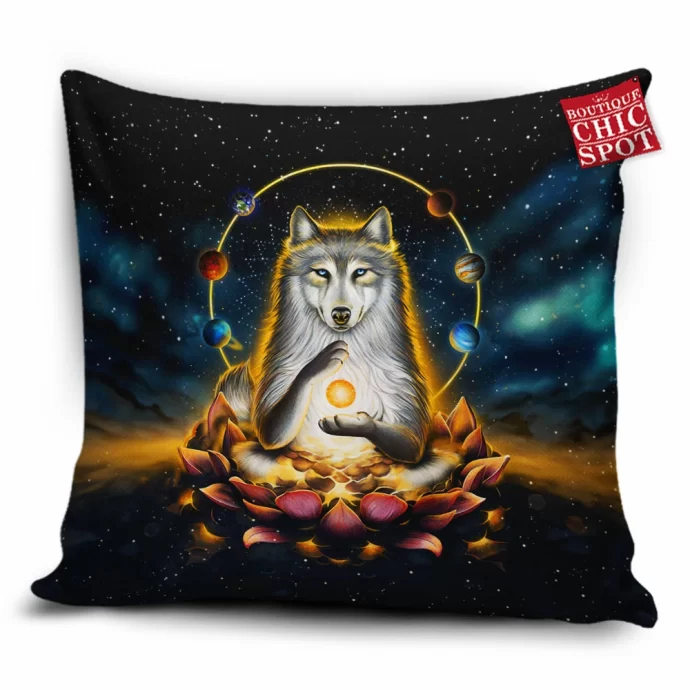 Enlightenment Polar Wolf Pillow Cover