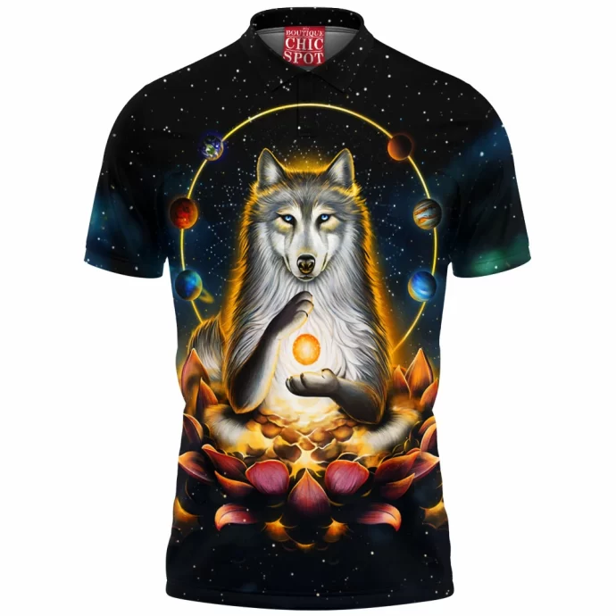 Enlightenment Polar Wolf Polo Shirt