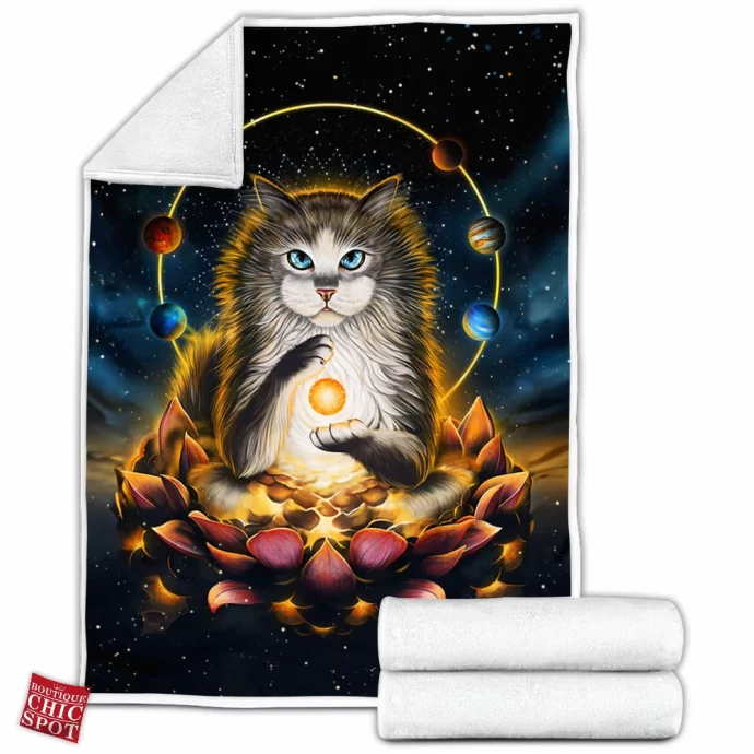 Enlightenment of Ragdoll Fleece Blanket