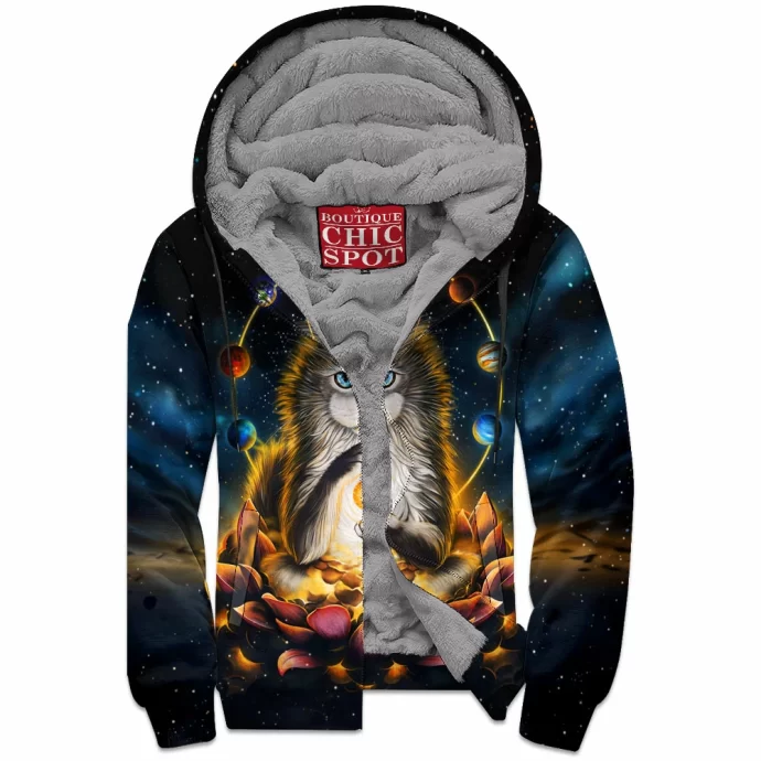 Enlightenment of Ragdoll Zip Fleece Hoodie