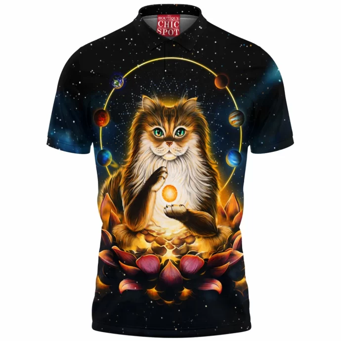 Enlightenment of Cat Polo Shirt