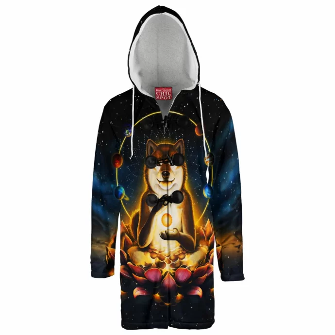 Enlightenment of Shiba Inu Hooded Cloak Coat