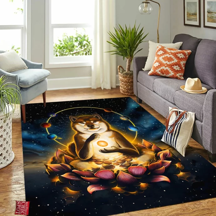 Enlightenment of Shiba Inu Rectangle Rug