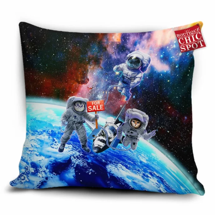 Space Cat Pillow Cover