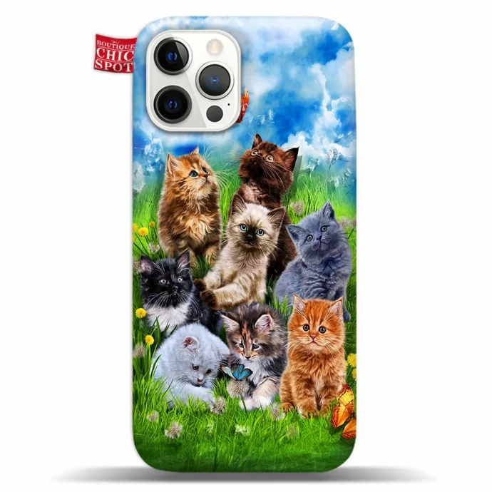 Kitten Playing in Garden Phone Case Iphone