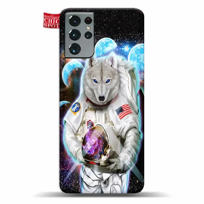 Astronaut Polar Wolf Space Phone Case Samsung