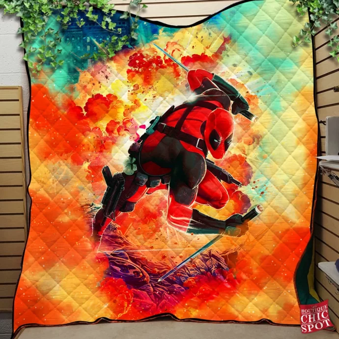 Deadpool Quilt Blanket