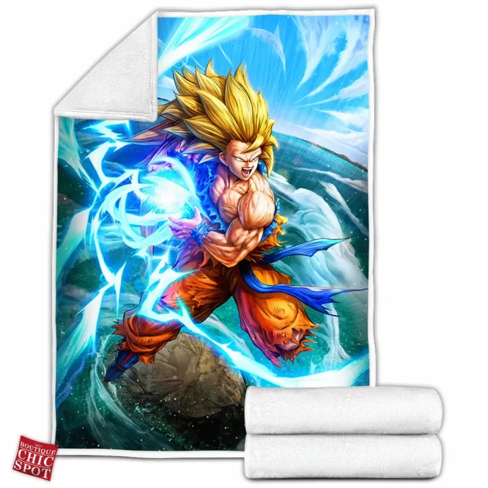 Son Goku Fleece Blanket